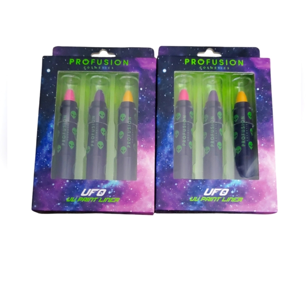 (2) Profusion Cosmetics UFO UV Paint Liners 3 Pack